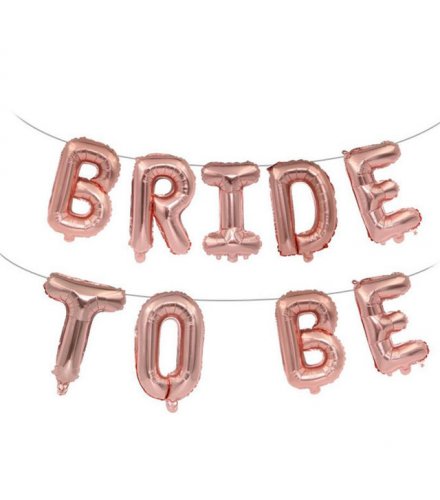 PS031 - Gold Bride to be Balloon Letters